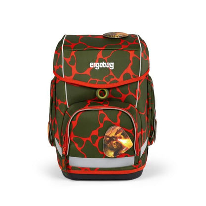 ergobag CUBO Schulrucksack-Set FeuerspeiBär LUMI Edition, 5-teilig