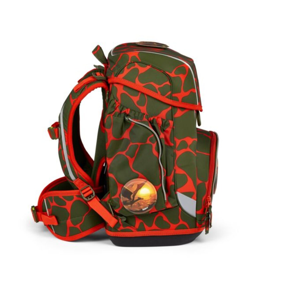 ergobag CUBO Schulrucksack-Set FeuerspeiBär LUMI Edition, 5-teilig