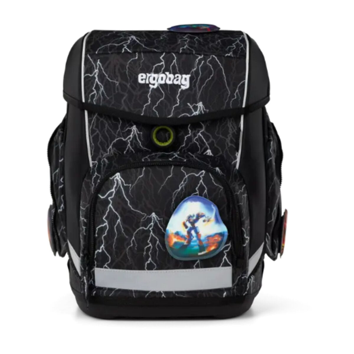 ergobag CUBO Schulrucksack-Set Super ReflektBär, 5-teilig