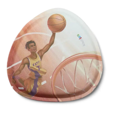 ergobag Glow in the Dark Klettie Basketball bunt Rot Gelb 10 x 9 x 1 cm