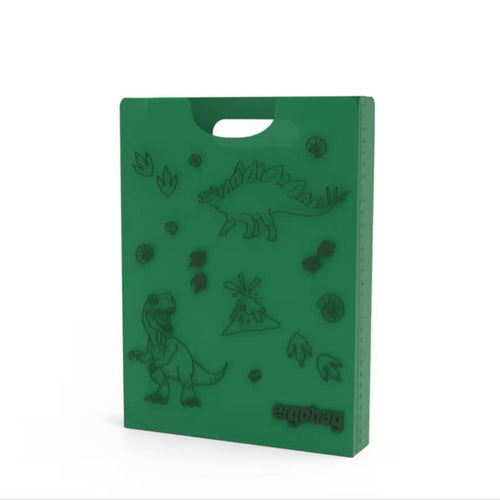 ergobag Heftebox mit Griff Dinosaurier DIN A4 grün 24 x 31 x 5 cm
