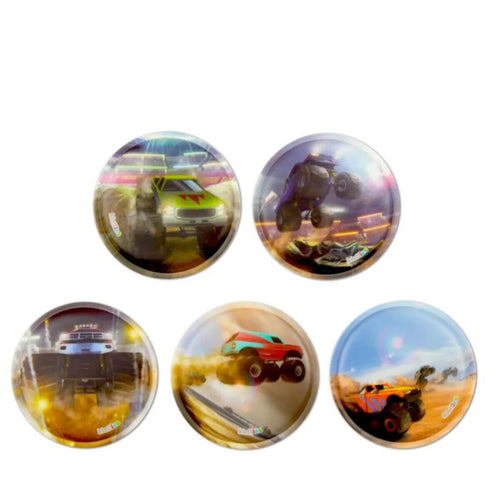 ergobag Kletties-Set Monstertrucks, 5-teilig bunt 67 x 28 x 33,5 cm