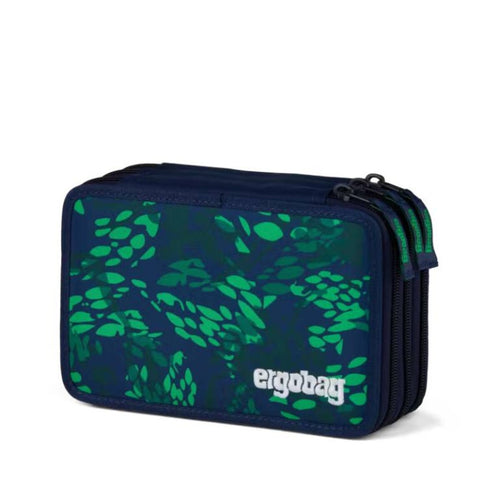 ergobag Maxi Mäppchen DrachenbezwingBär blau grün 40-teilig 20 x 6,5 x 13.5 cm