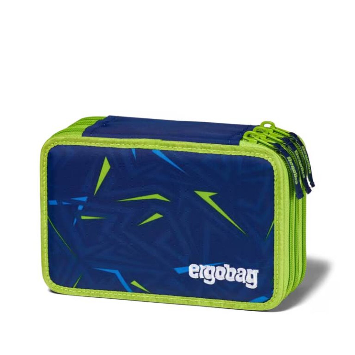 ergobag Maxi Mäppchen SpitzenreitBär blau 3 Fächer für 40 Teile