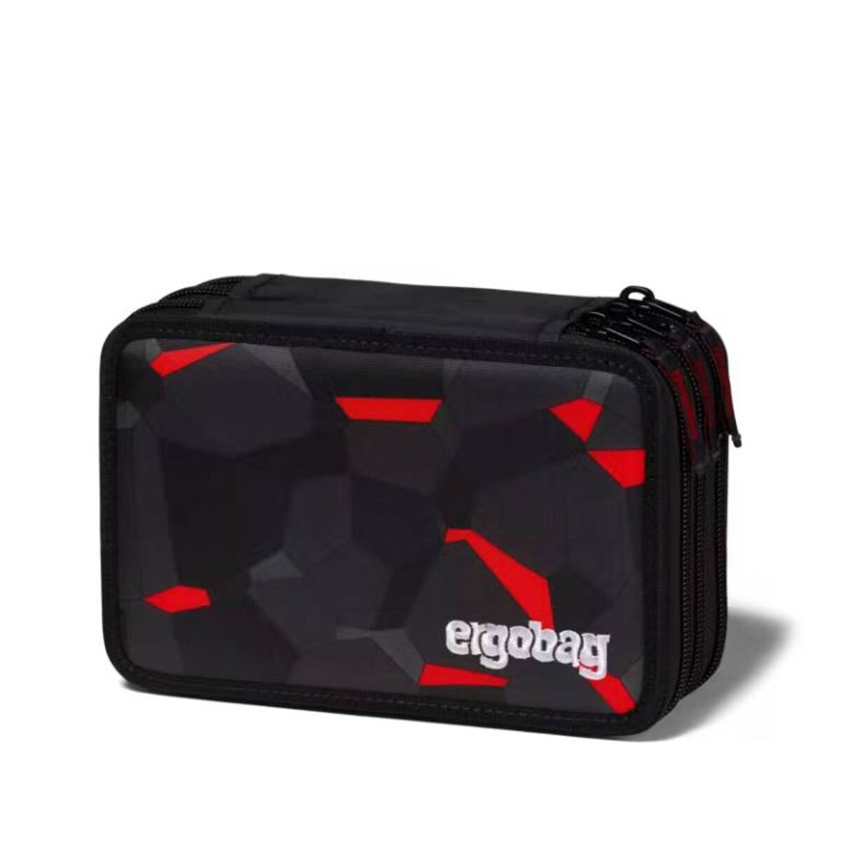 ergobag Maximäppchen TaekBärdo Grau, Rot mit 3 Fächern 40-teilig
