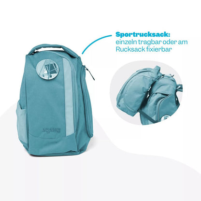 ergobag PACK Schulrucksack-Set REFLEX GLOW PhantBärsiewelt, 6-teilig