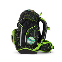 ergobag PACK Set Schulranzen-Set CyBär Race, 6-teilig schwarz grün 20 Liter