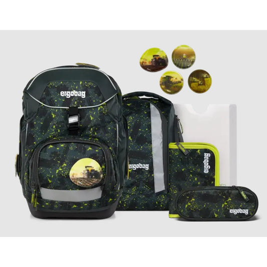 ergobag PACK Schulrucksack-Set MähdreschBär, 6-teilig