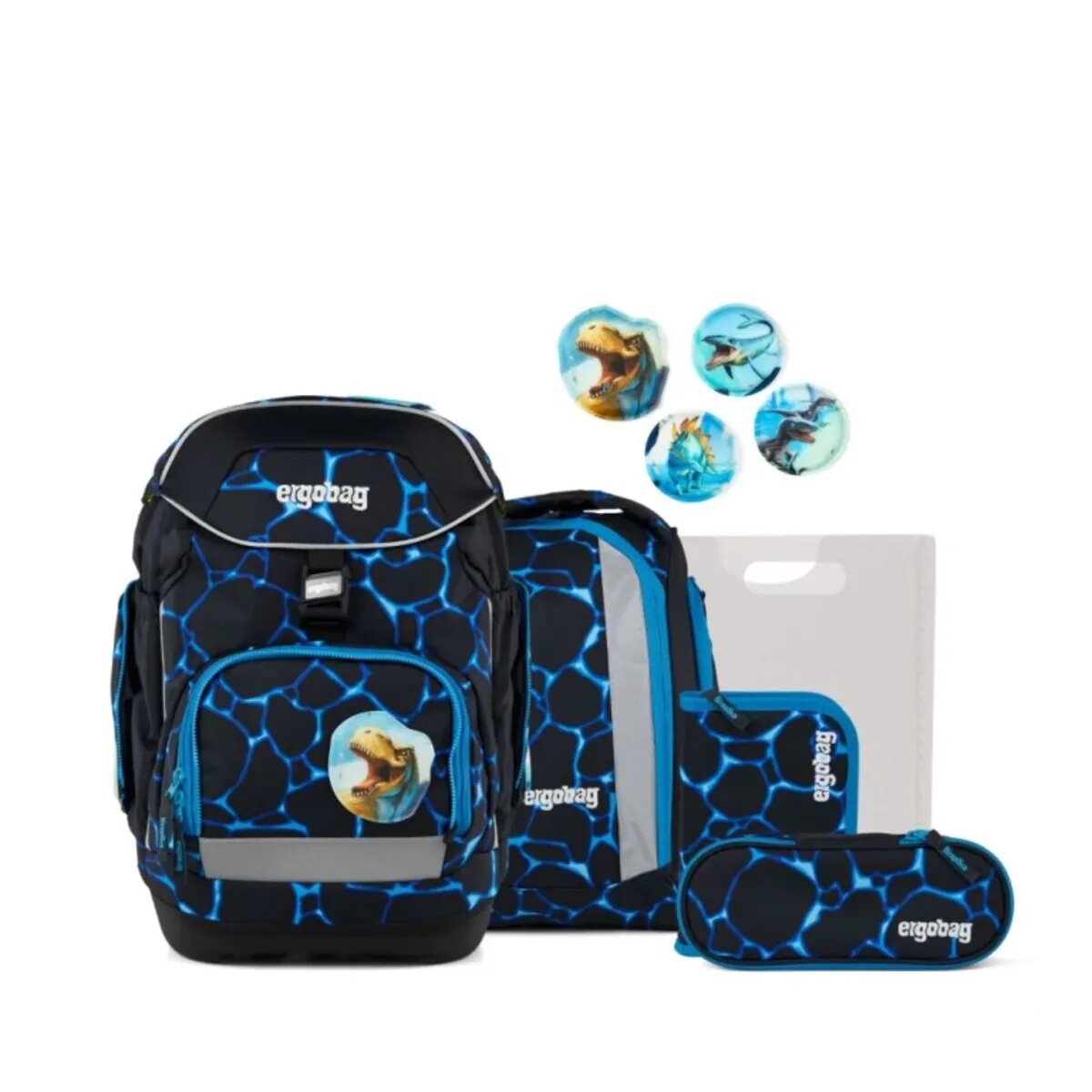 ergobag Pack Set Schulranzen-Set 5-teilig Bärassic Garden Blau 20 Liter