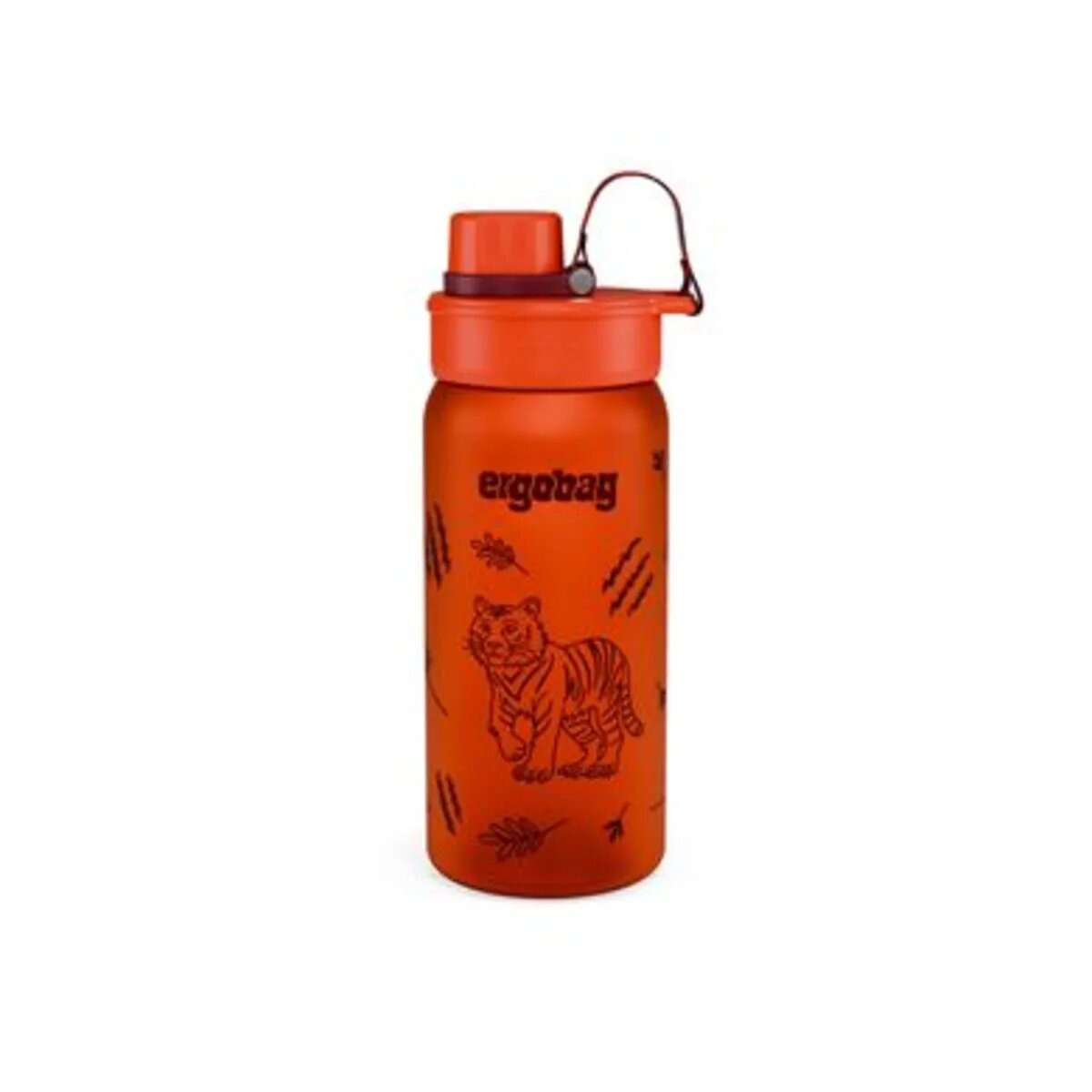 ergobag Trinkflasche Tiger rot 0,55 Liter Kunststoff 7.2 x 20.5 x 7.2 cm