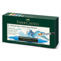 Faber-Castell Albrecht Dürer Watercolour Marker, 5er Etui - Produktansicht bei Farbe und mehr