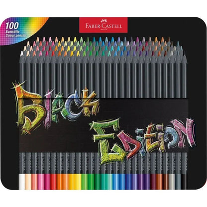 Faber-Castell Buntstifte Black Edition 100er Metalletui