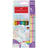 Faber-Castell Buntstifte Colour Grip Einhorn 10+3 - Produktansicht bei Farbe und mehr
