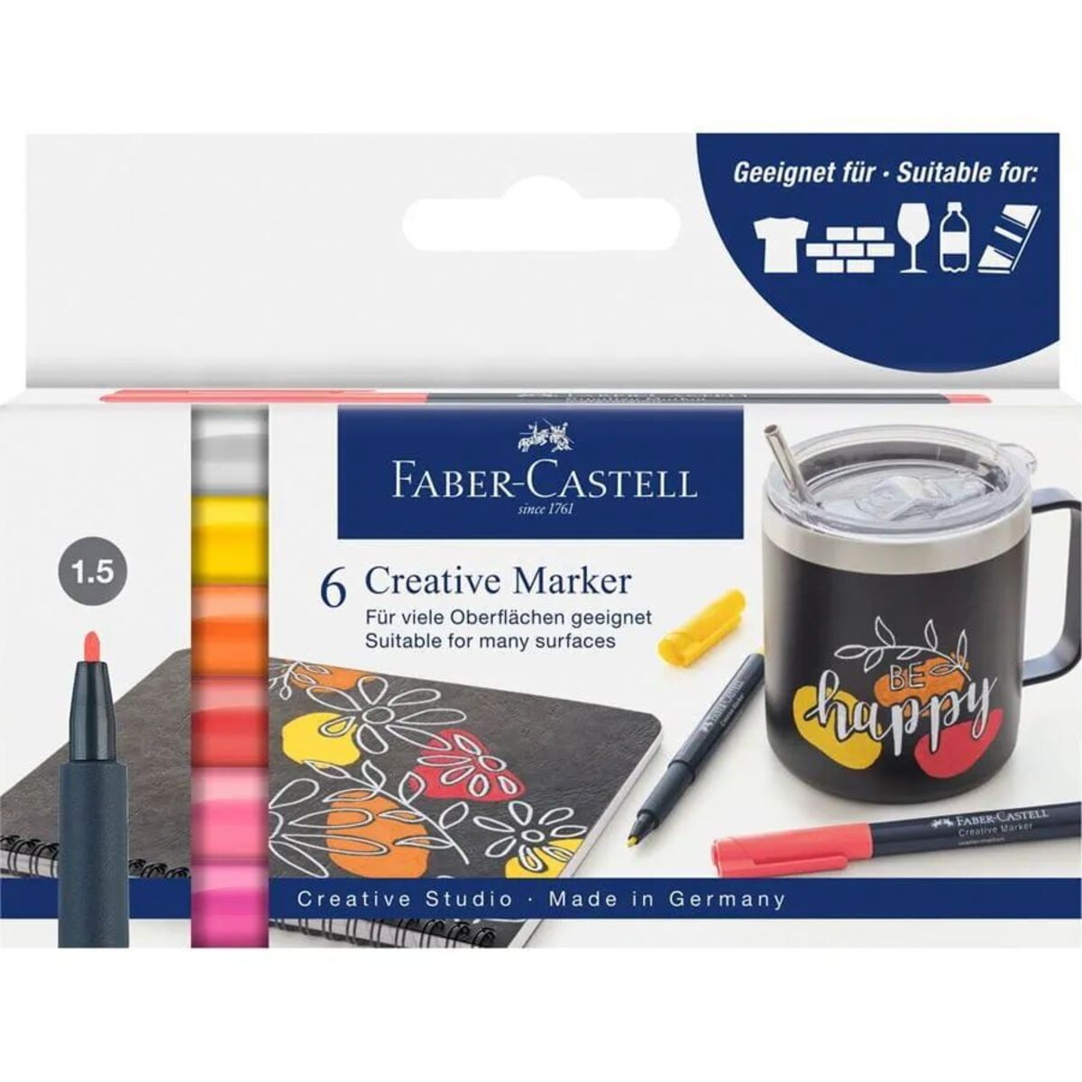 Faber-Castell Creative Marker 6er Etui, Summer breeze