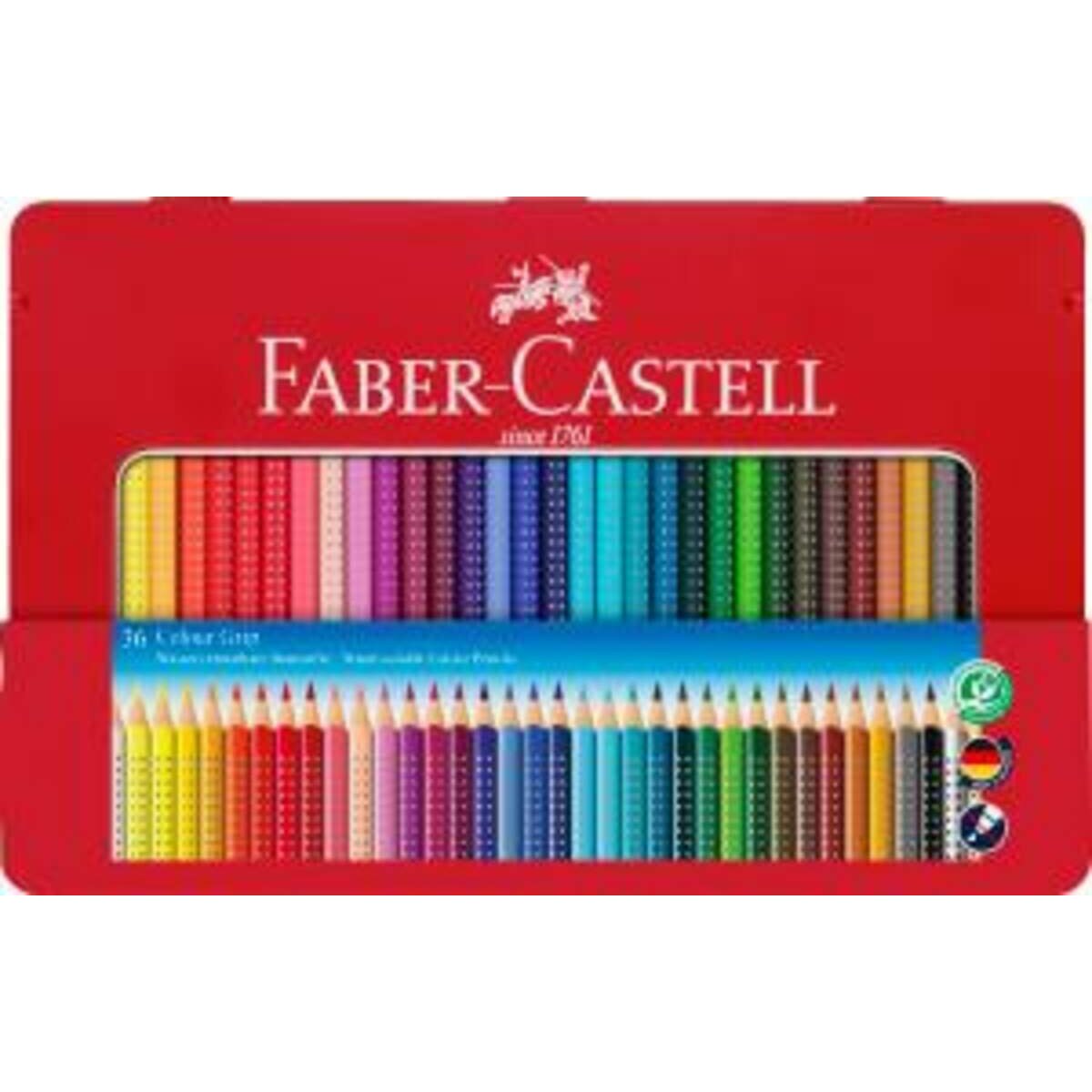 Faber-Castell Farbstift Colour GRIP, 36er Metalletui