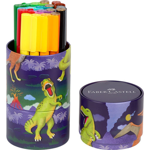 Faber-Castell Filzstift Connector Dino 20 Stifte
