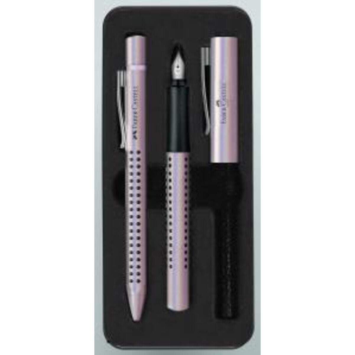 Faber-Castell Füller/Kugelschreiber Set Grip Edition Glam pearl