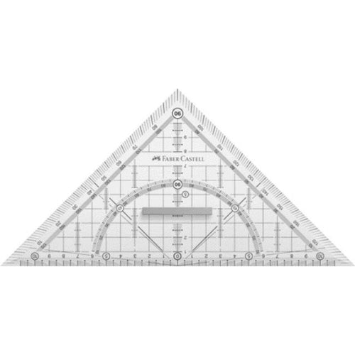 Faber-Castell Geometriedreieck Grip, mit Griff, 22 cm