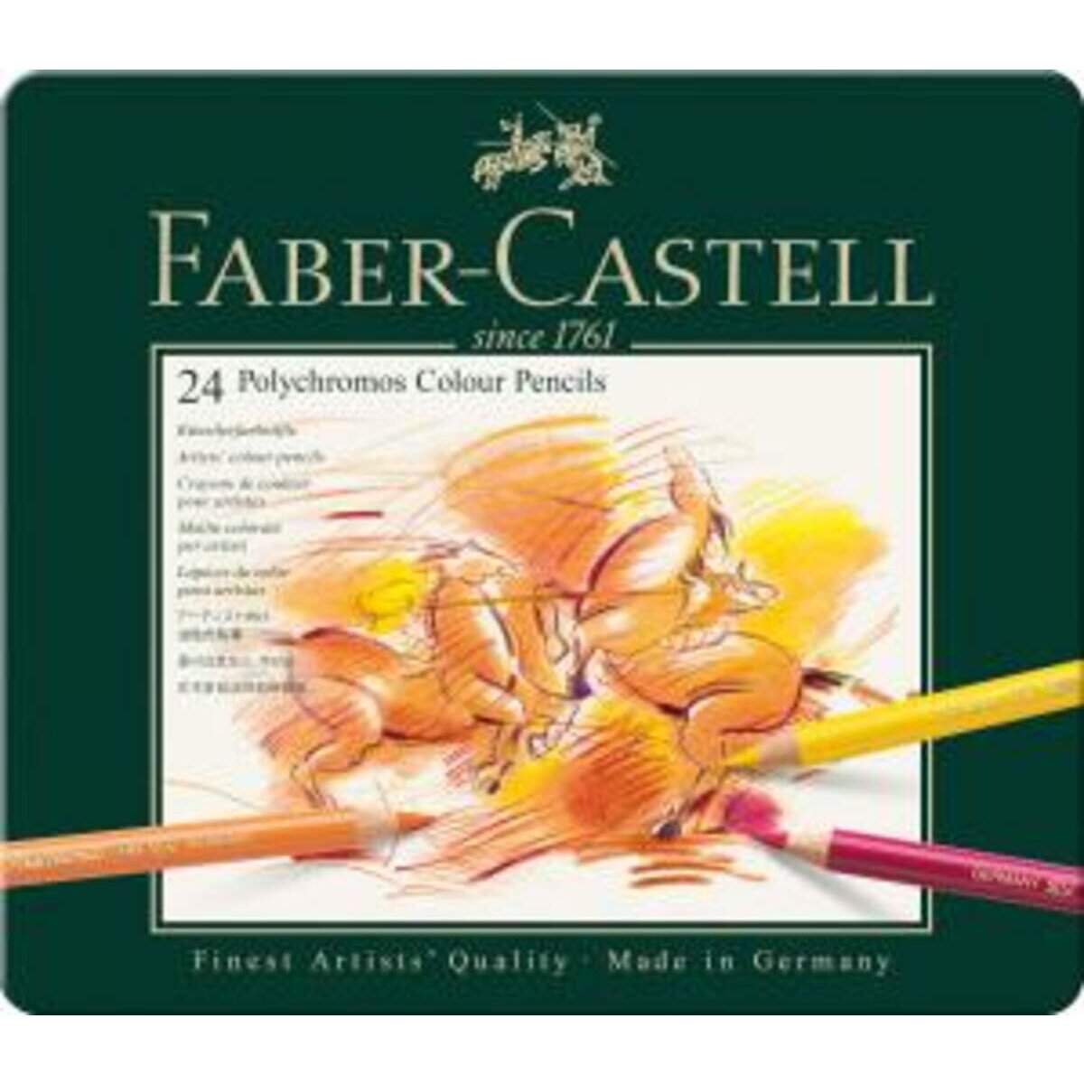 Faber-Castell Künstlerfarbstifte POLYCHROMOS, 24er Metalletui