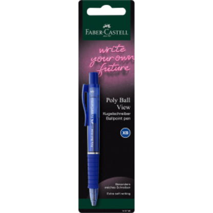 Faber-Castell Kugelschreiber Poly Ball View BK, 1 Stück, 4-fach sortiert