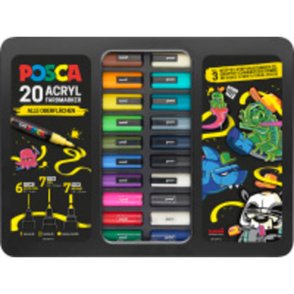 Faber-Castell Marker UNI POSCA Etui Graffiti 20x