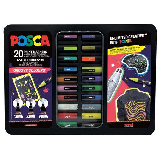 Faber-Castell Marker UNI POSCA Etui Groovy Colours 20x