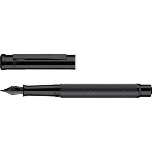 Faber-Castell Otto Hutt design04 Füllfederhalter sw pvd karo M