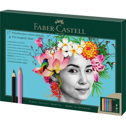 Faber-Castell Polychromos & Pitt Graphite Matt Geschenkset, 23er