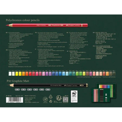 Faber-Castell Polychromos & Pitt Graphite Matt Geschenkset, 40er