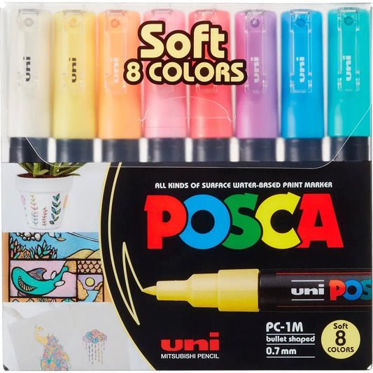 Faber-Castell Posca Marker UNI POSCA PC-1MC 8er Set Pastell