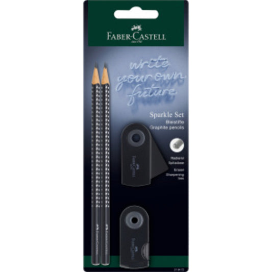 Faber-Castell Schreibset Sparkle black BK