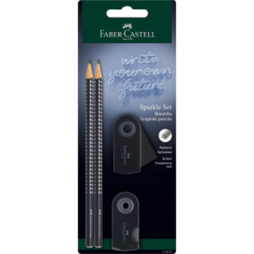 Faber-Castell Schreibset Sparkle black BK