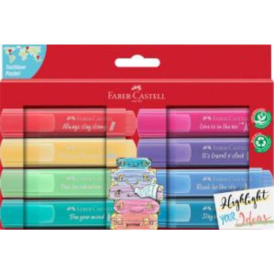 Faber-Castell Textmarker TL 46 Pastell Promo 8er Kartonetui