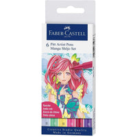 Faber-Castell Tuschestift Pitt Artist Pen Manga Shôjo, mit Pinselspitze - Produktansicht bei Farbe und mehr