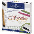 Faber-Castell Tuschestift Pitt Artist Pen C, Calligraphy, 12er Atelierbox