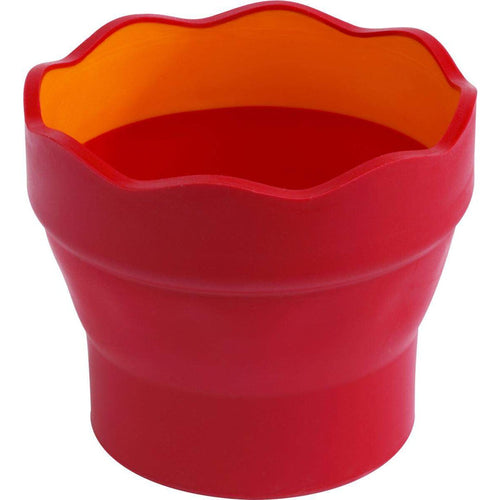 Faber-Castell Wasserbecher Clic&Go, rot