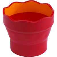 Faber-Castell Wasserbecher Clic&Go, rot - Detailansicht
