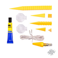 Herrnhuter Stern A1b gelb, Bastler, inkl. LED Plastik, ca. 13cm