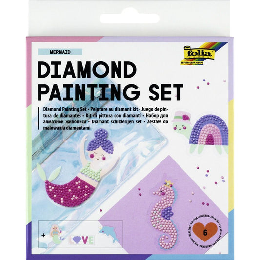 Folia Diamond Painting Set Meerjungfrau, 6 Teile