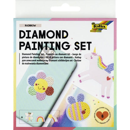 Folia Diamond Painting Set Regenbogen, 6 Teile