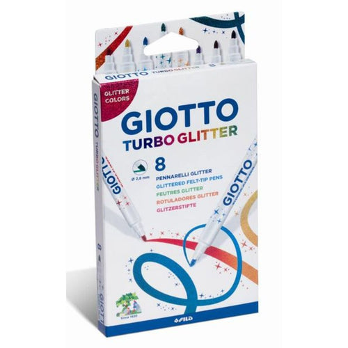 Giotto Fasermaler Turbo Glitter 8 StÃ¼ck