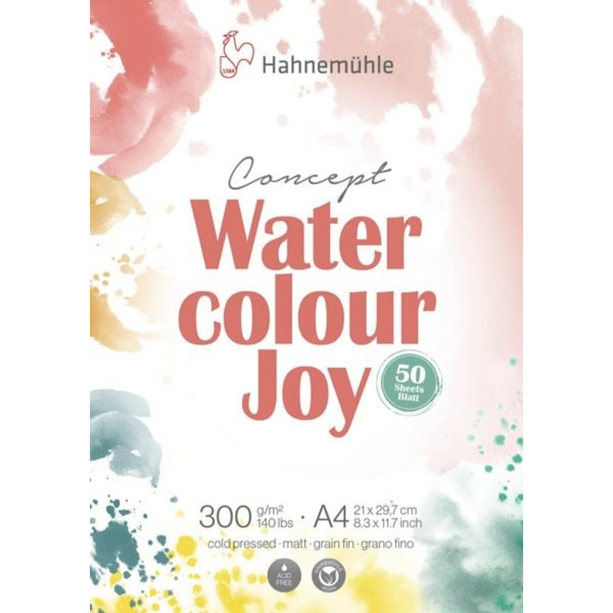 Hähnemühle Water Colour Joy, 50 Blatt, Din A4