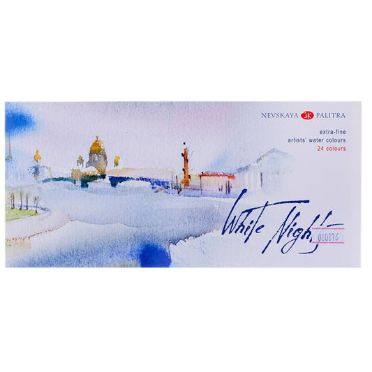 Honsell White Nights Aquarellfarben 24 1/1 Papp