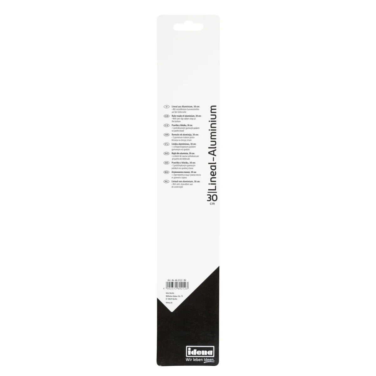 Idena Aluminium Lineal, 30 cm