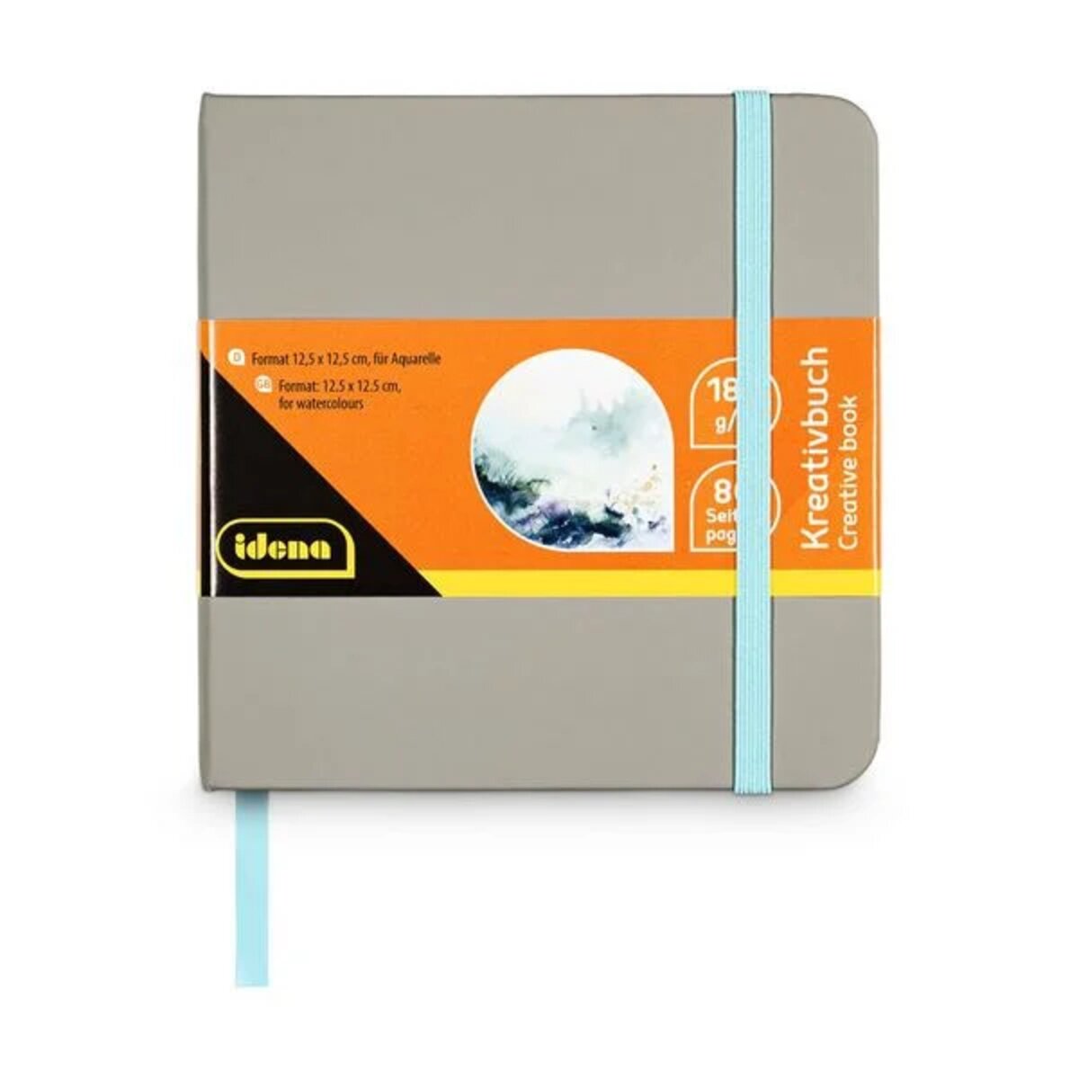 Idena Aquarellmalblock 80 Seiten 180g/m² 12,5x12cm
