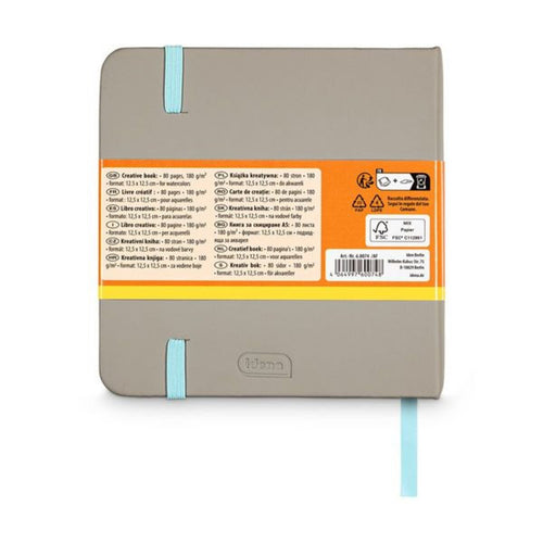 Idena Aquarellmalblock 80 Seiten 180g/m² 12,5x12cm