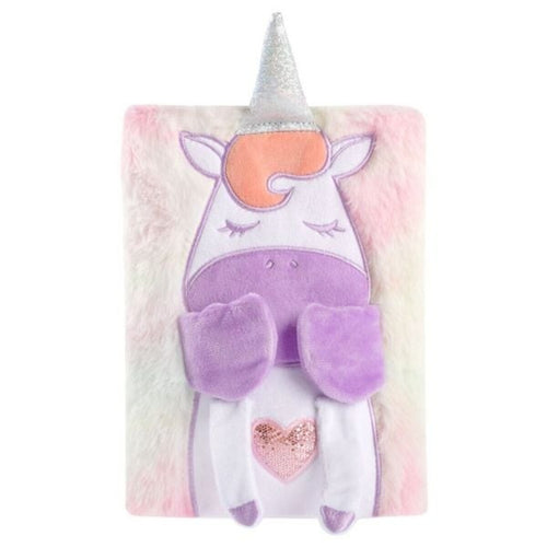 Idena Notizbuch Fluffy Einhorn liniert 80 Blatt 80g/m² DIN A5