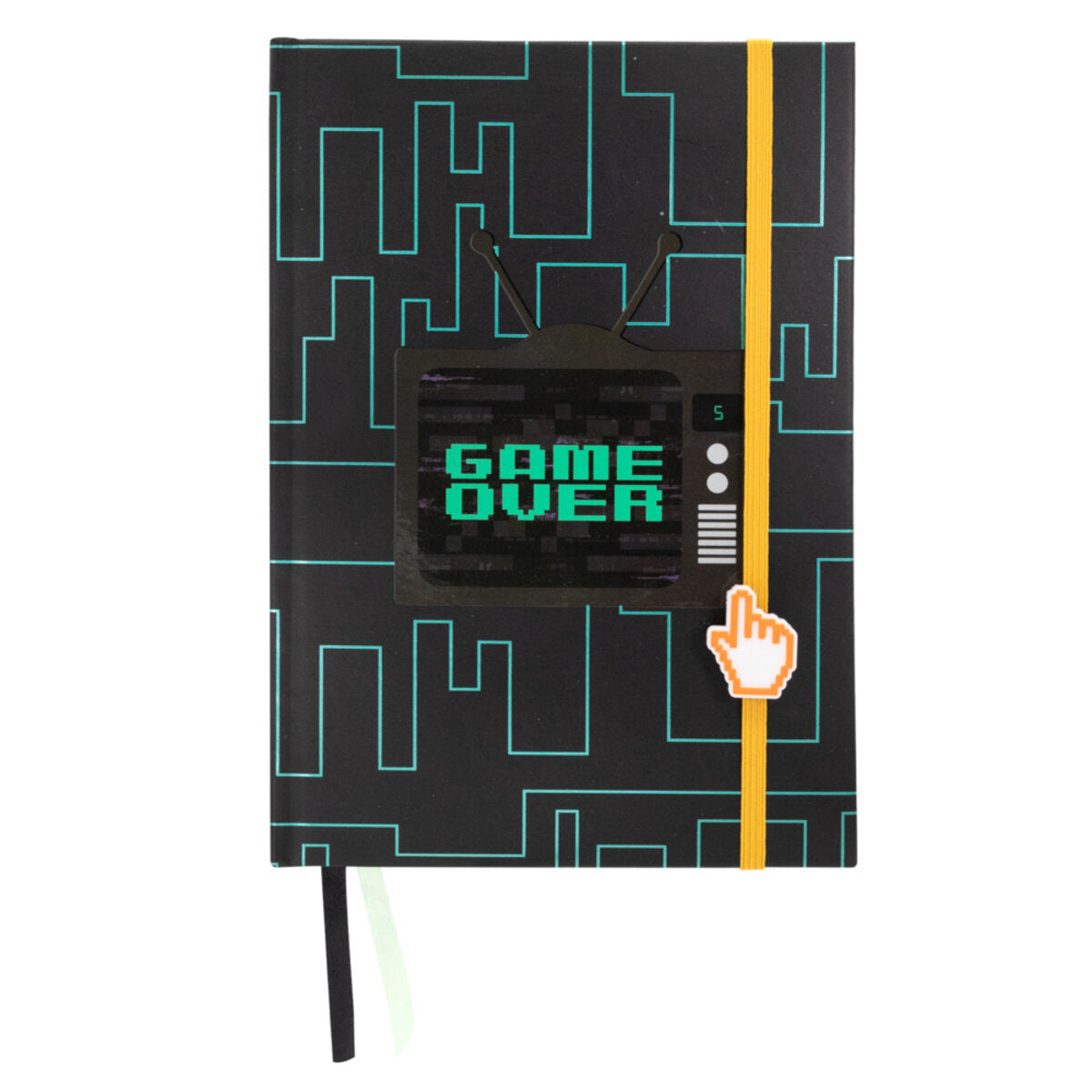 Idena Notizbuch Game Over kariert 64 Blatt DIN A5