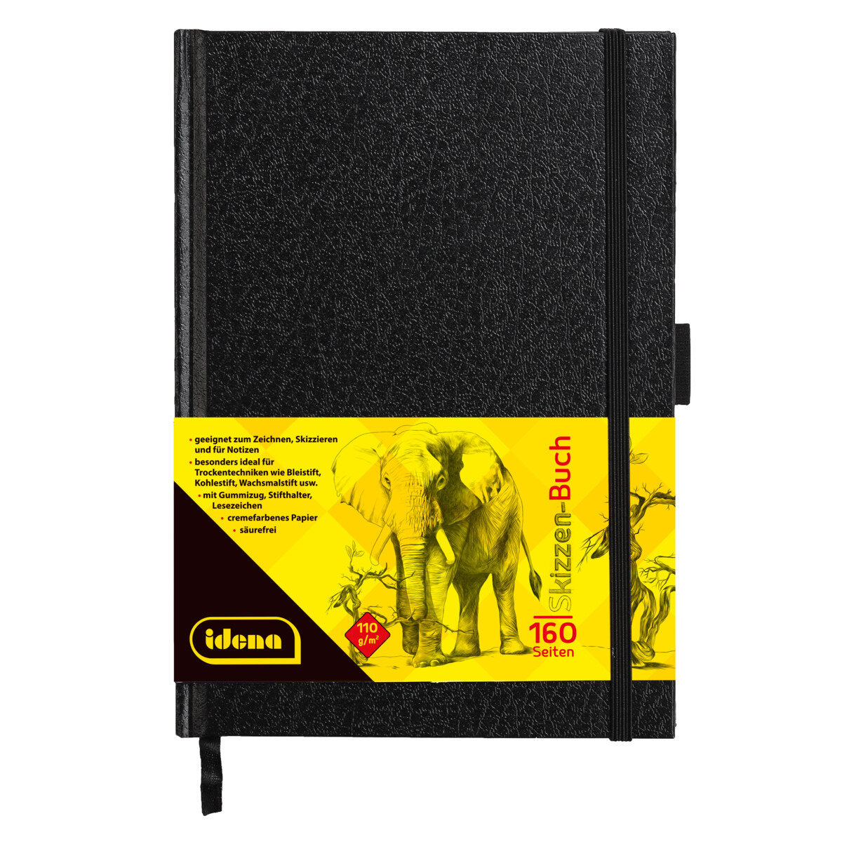 Idena Skizzenbuch 110g/m² DIN A5 160 Seiten