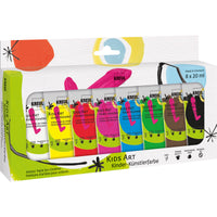 KREUL 43360 Kids Art Kinder-Künstlerfarbe 20 ml Tuben 8er Set - Produktansicht bei Farbe und mehr